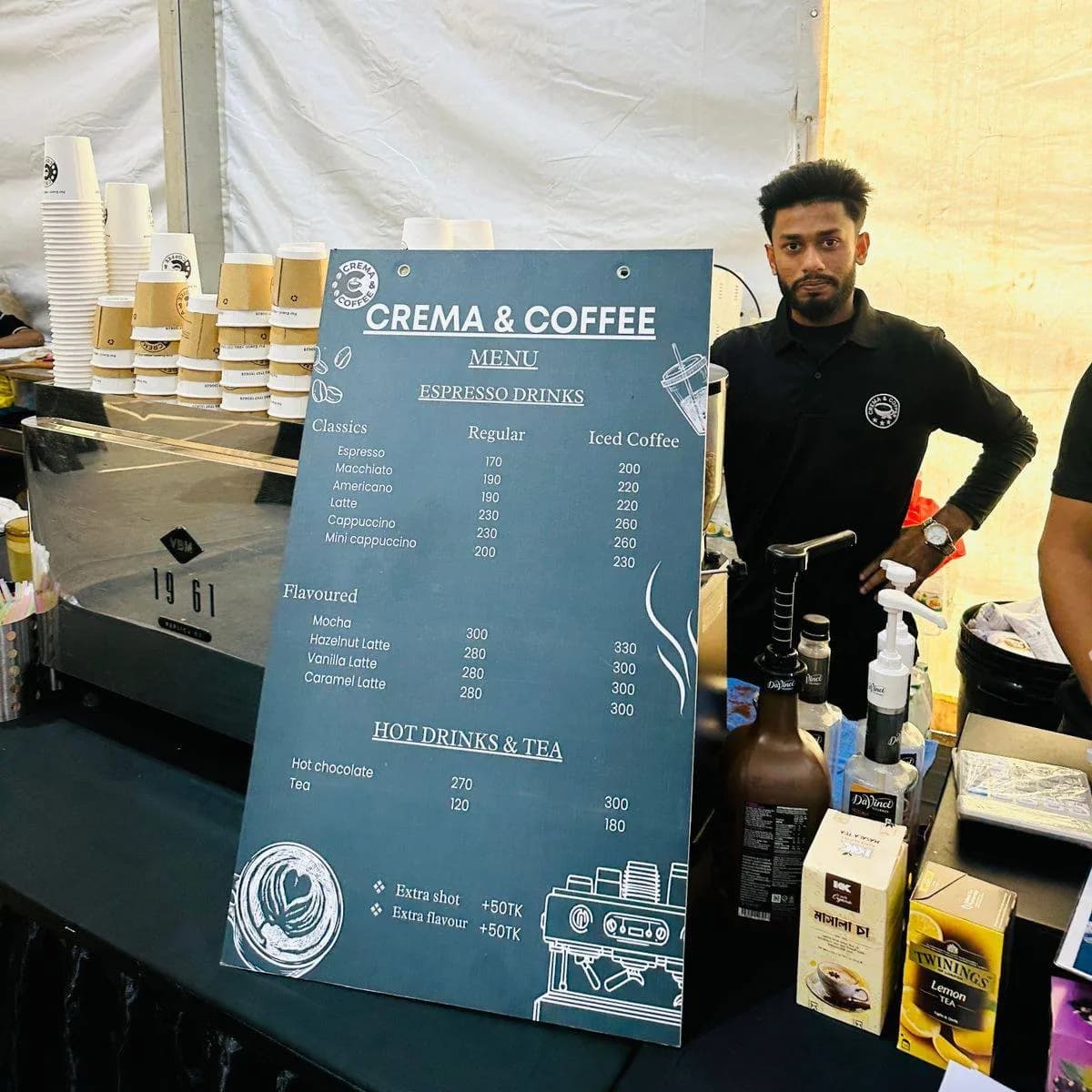 Crema and Coffee event service 1