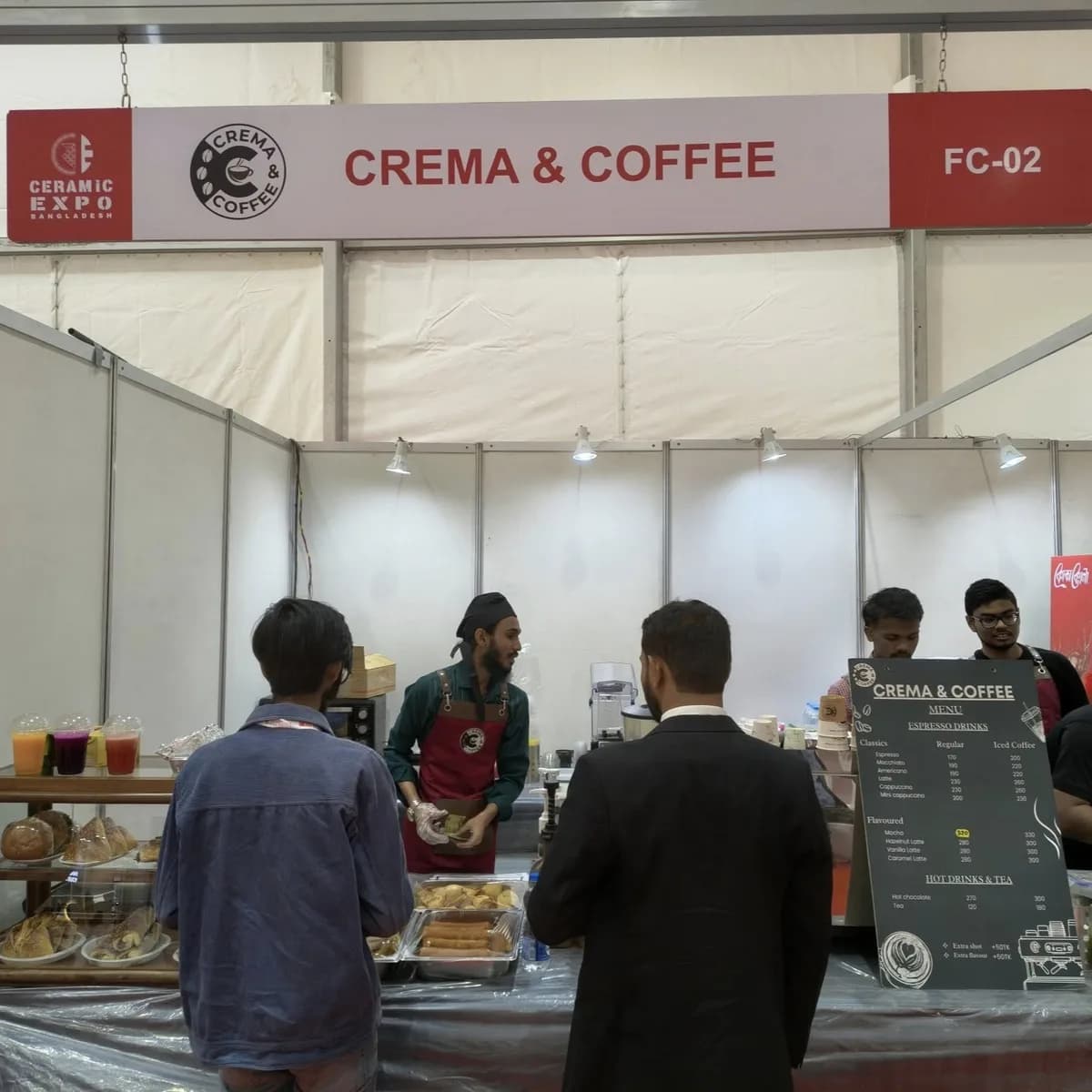 Crema and Coffee event service 3