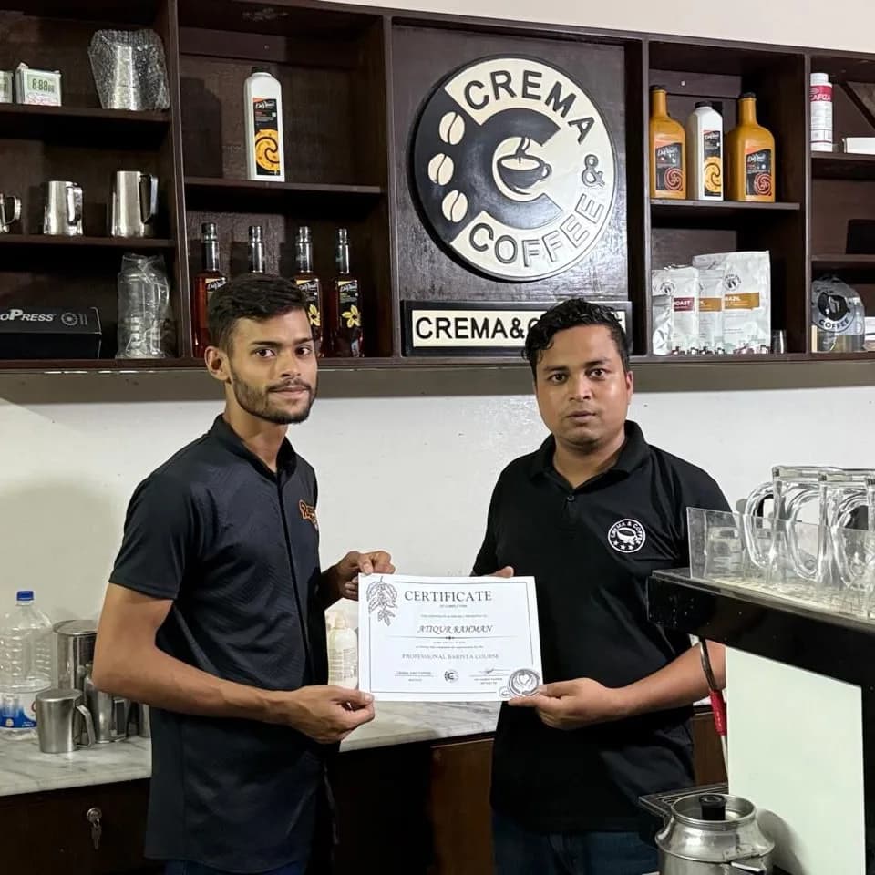 Crema and Coffee academy graduate 2
